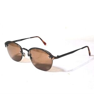 Beau Monde Roxbury Eyeglasses Antique Copper Half Rim Unisex Made In Japan